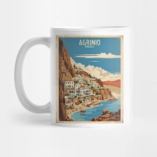 Agrinio Greece Tourism Vintage Travel Poster Mug